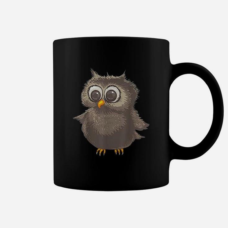 Funny Brown Owl Cool Happy Big Owl Lovers Coffee Mug