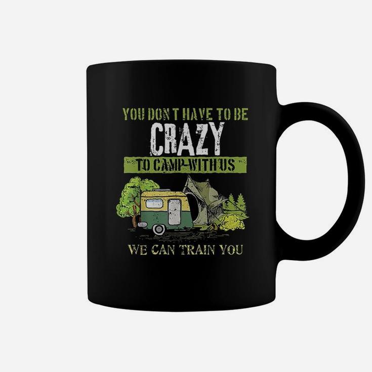 Funny Camping Lover Crazy Camping Joke Gift Design Idea Coffee Mug