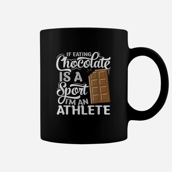 Funny Chocolate Chocoholic Fitness Athlete Gift I Choco Bar Coffee Mug