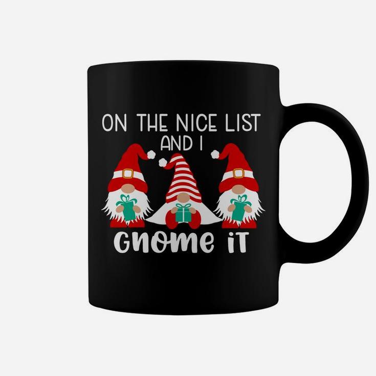 Funny Christmas Gnome Shirt Three Gnomes Gnomies Gnome Lover Coffee Mug