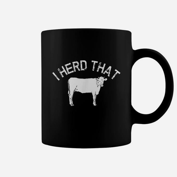 Funny Cow Herd Cows Farm Life Herding Animals Meat Coffee Mug
