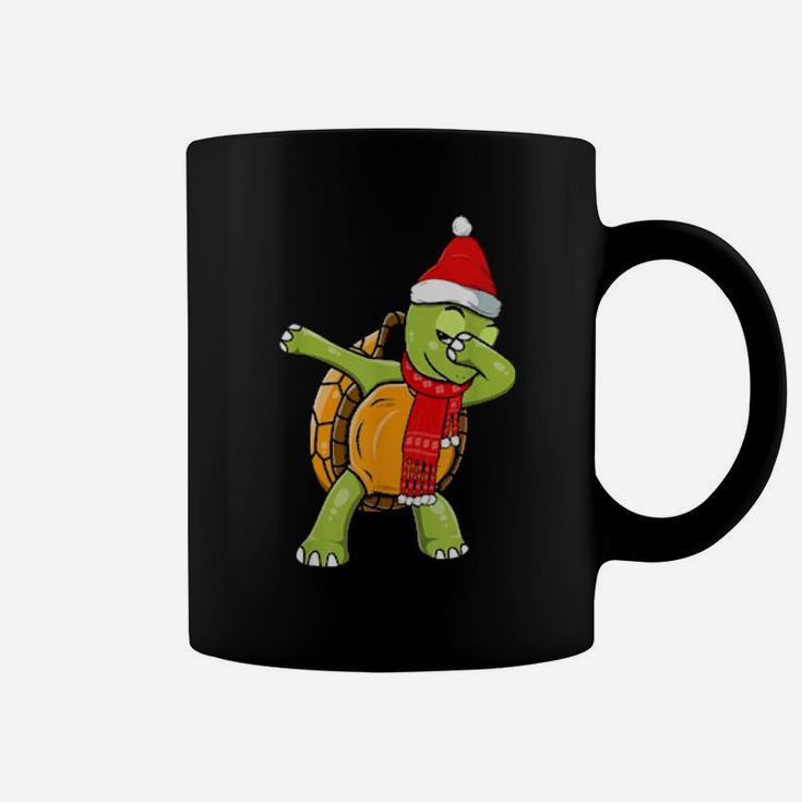 Funny Dabbing Turtle Xmas Coffee Mug