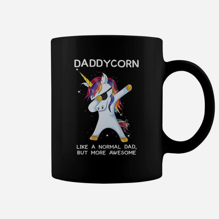 Funny Dabbing Unicorn Daddycorn Dab Unicorns Dad, Daddy Gift Coffee Mug