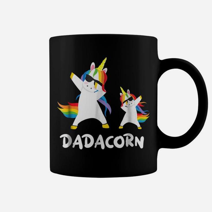 Funny Dad Unicorn Dadacorn Dabbing T Shirt Daddy Father Gift Coffee Mug