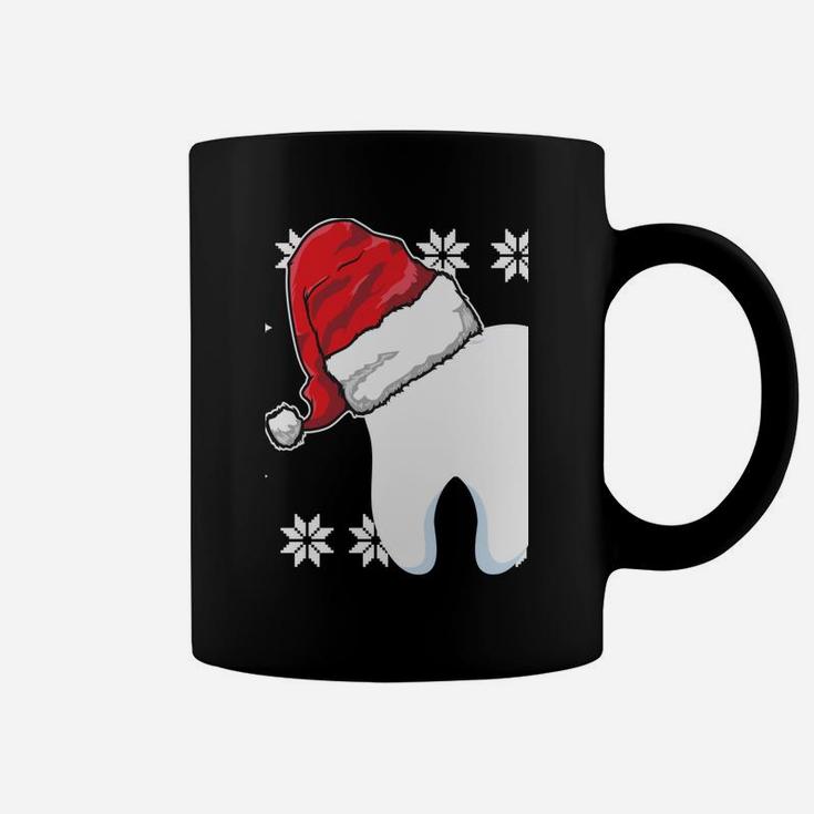 Funny Dentist Xmas Tooth Dental Assistant Ugly Christmas Sweatshirt Coffee Mug