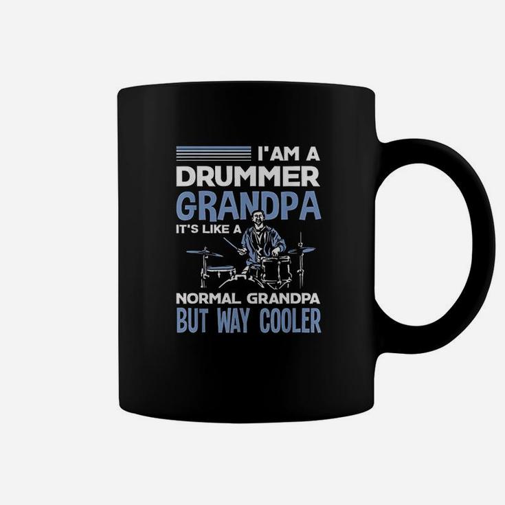 Funny Drummer Grandpa Like A Normal Grandpa Only Cooler Gift Coffee Mug