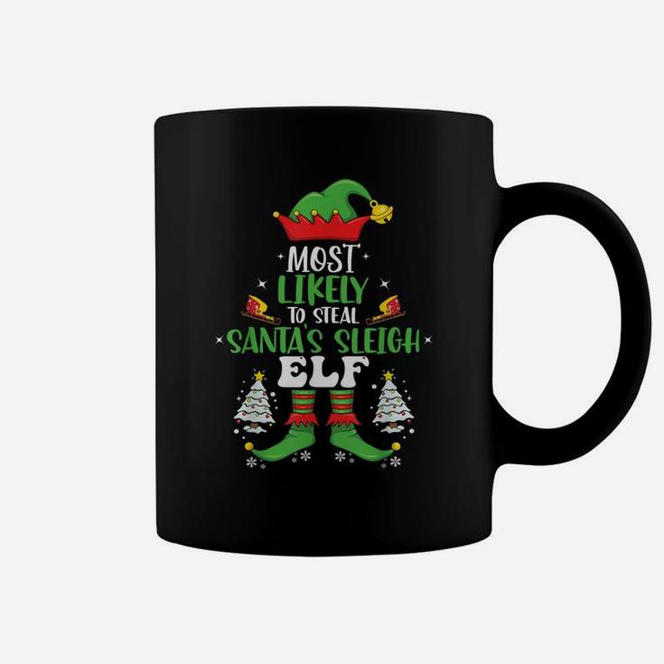 Funny Elf Family Matching Group Christmas Party Pajama Gifts Coffee Mug