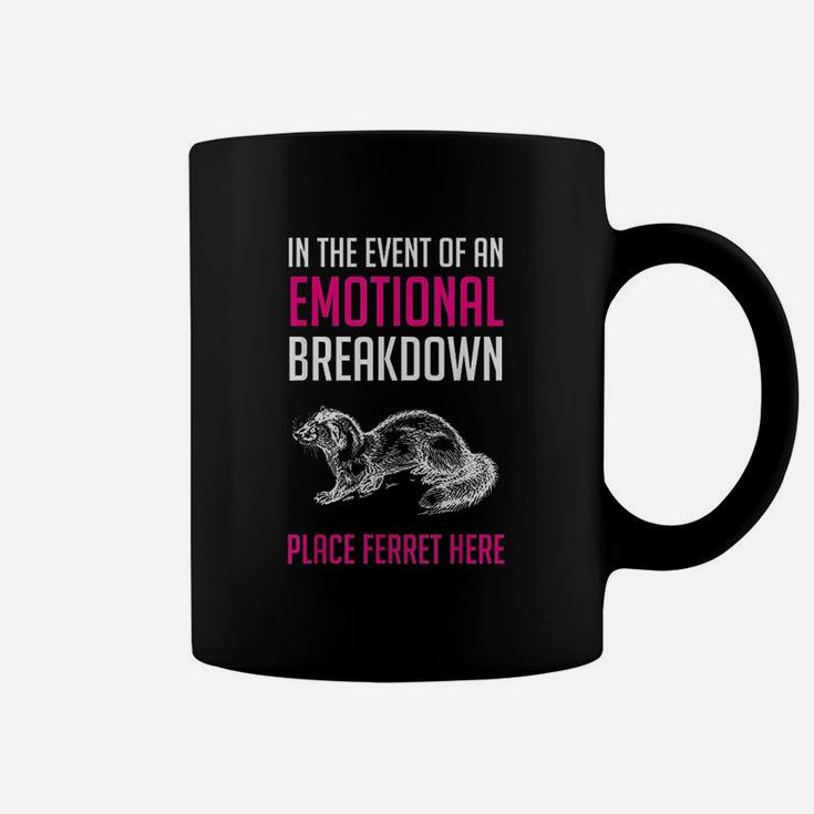 Funny Ferret Emotional Breakdown Coffee Mug