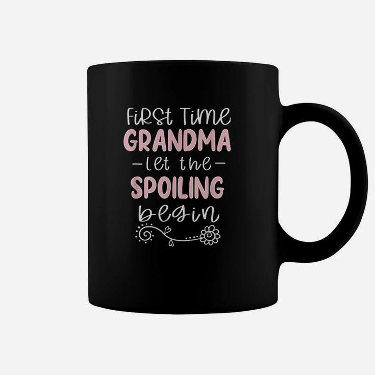 Funny First Time Grandma Let The Spoiling Begin Coffee Mug