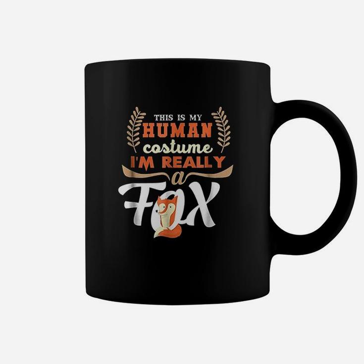 Funny Fox My Human Coffee Mug