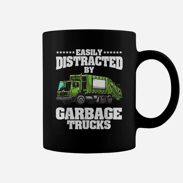 Funny Garbage Trucks Design Kids Men Women Trash Truck Lover Coffee Mug
