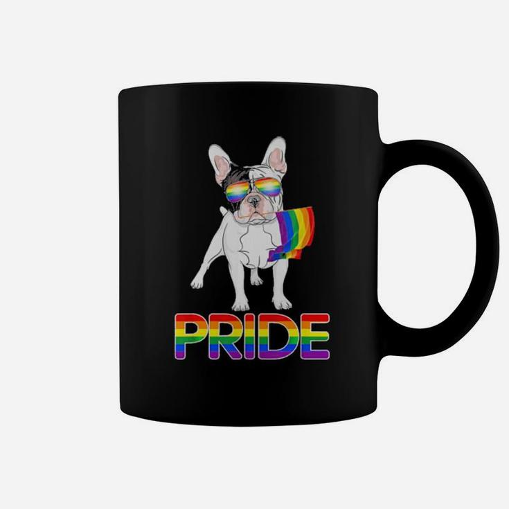 Funny Gay Pride Lgbt Rainbow Flag Shirt French Bulldog Gift Coffee Mug