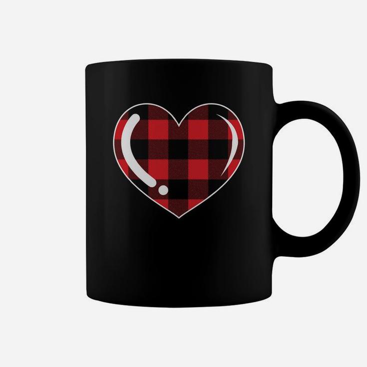 Funny Gift Heart Stripe Valentine Gift Happy Valentines Day Coffee Mug