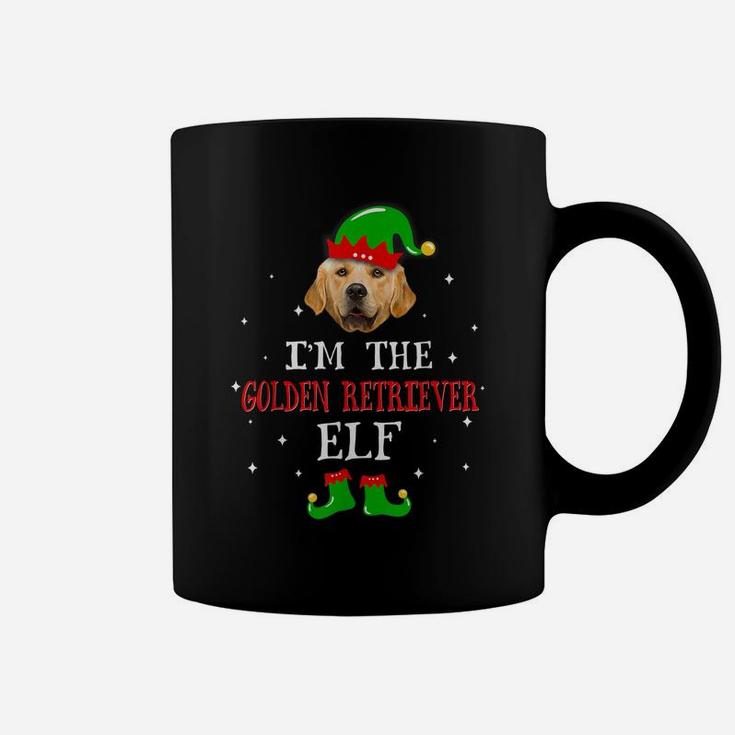 Funny Golden Retriever Elf Christmas Dog Dad Dog Mom Coffee Mug