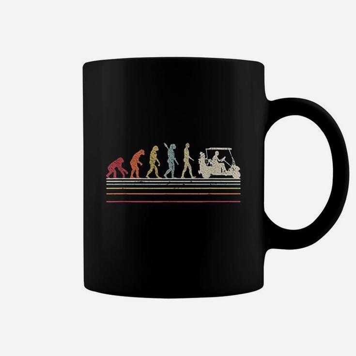 Funny Golf  Retro Style Evolution Of Man Coffee Mug