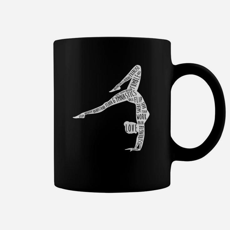 Funny Gymnastics Practice Top Gymnast Words Gift For Gymnast Coffee Mug