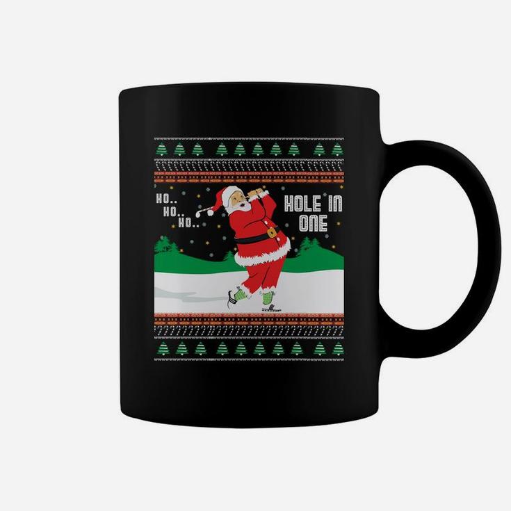 Funny Ho Ho Ho Ugly Santa Golf Christmas Sweater Jumper Sweatshirt Coffee Mug
