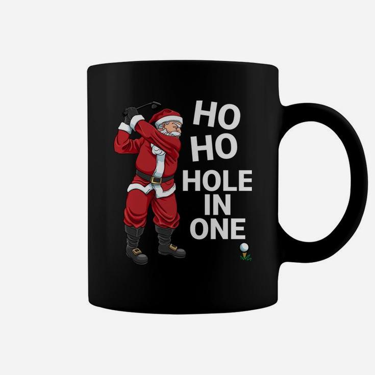 Funny Ho Ho Hole In One Golf Christmas Coffee Mug