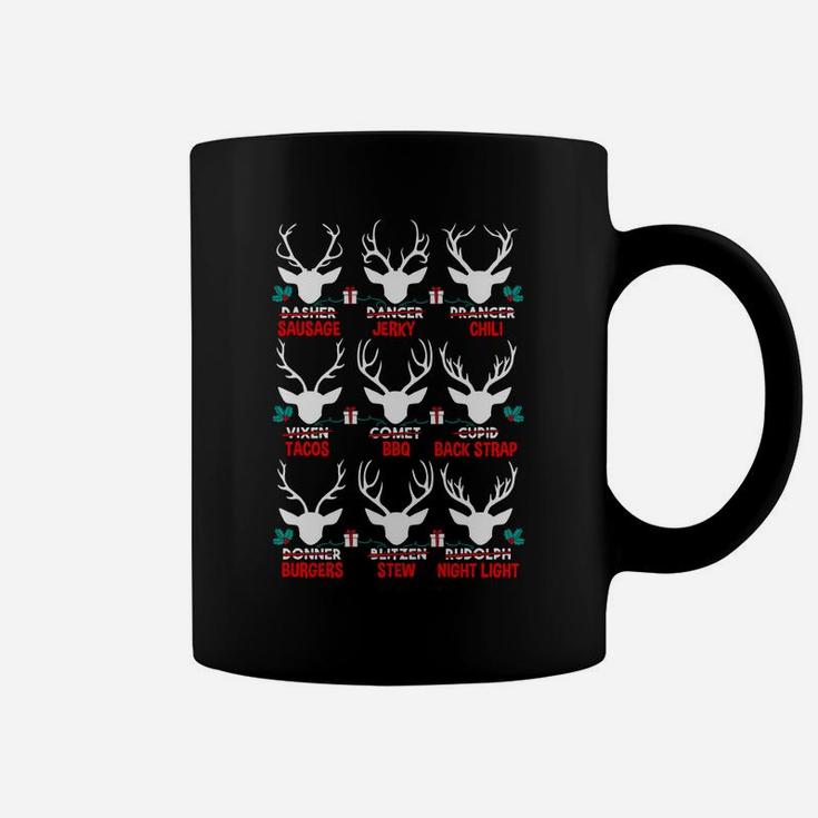 Funny Hunter Of All Santa's Reindeers Cute Deer Xmas Gift Sweatshirt Coffee Mug