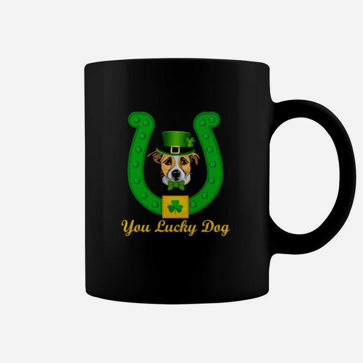 Funny Irish Leprechaun Hat Basenji Dog St Patrick's Day Coffee Mug