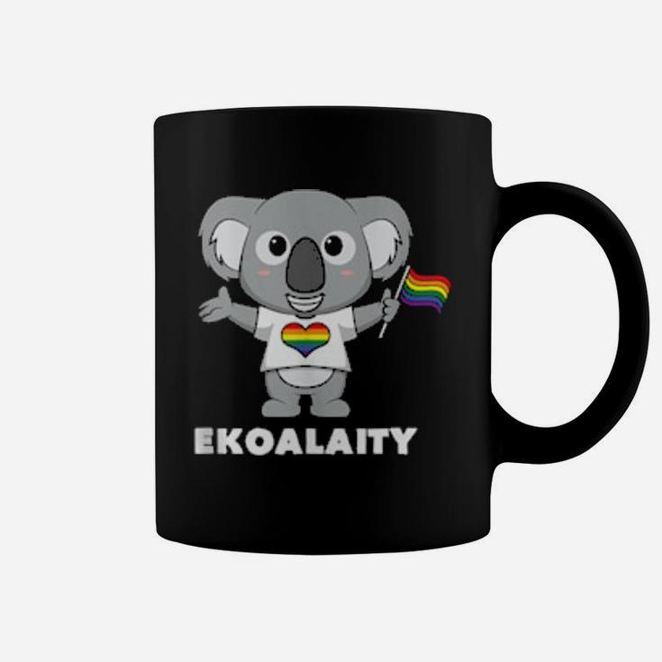 Funny Lgbt Koala Bear Equality Gay Pride Flag Coffee Mug