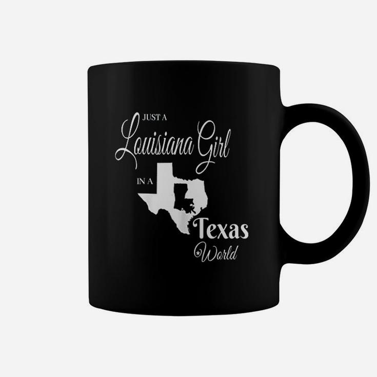 Funny Louisiana Girl In A Texas World Coffee Mug