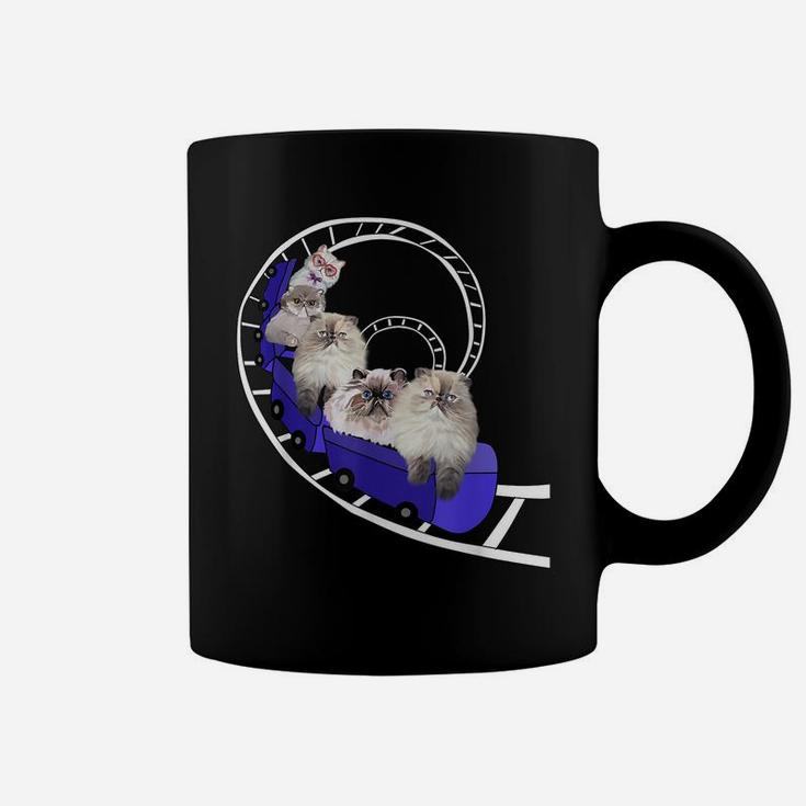 Funny Persian Cats Gifts Cat Lovers Roller Coaster Womens Coffee Mug