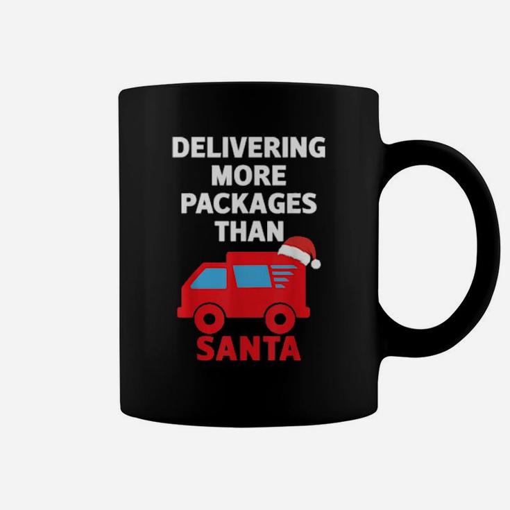 Funny Post Office Delivering More Packages Than Santa Coffee Mug