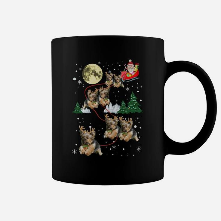Funny Reindeer Yorkie Xmas Christmas Dog Lovers Gift Sweatshirt Coffee Mug