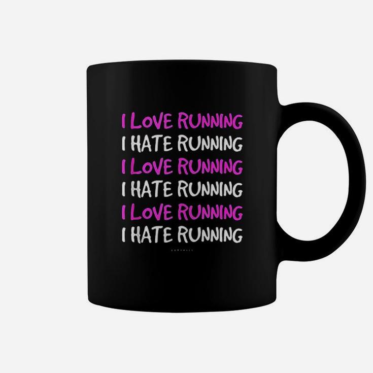 Funny Running Runner I Love I Hate Running Coffee Mug