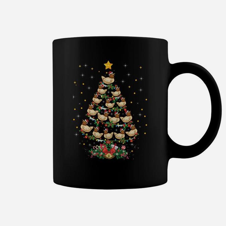 Funny Santa Chicken Xmas Gift Chicken Christmas Tree Sweatshirt Coffee Mug