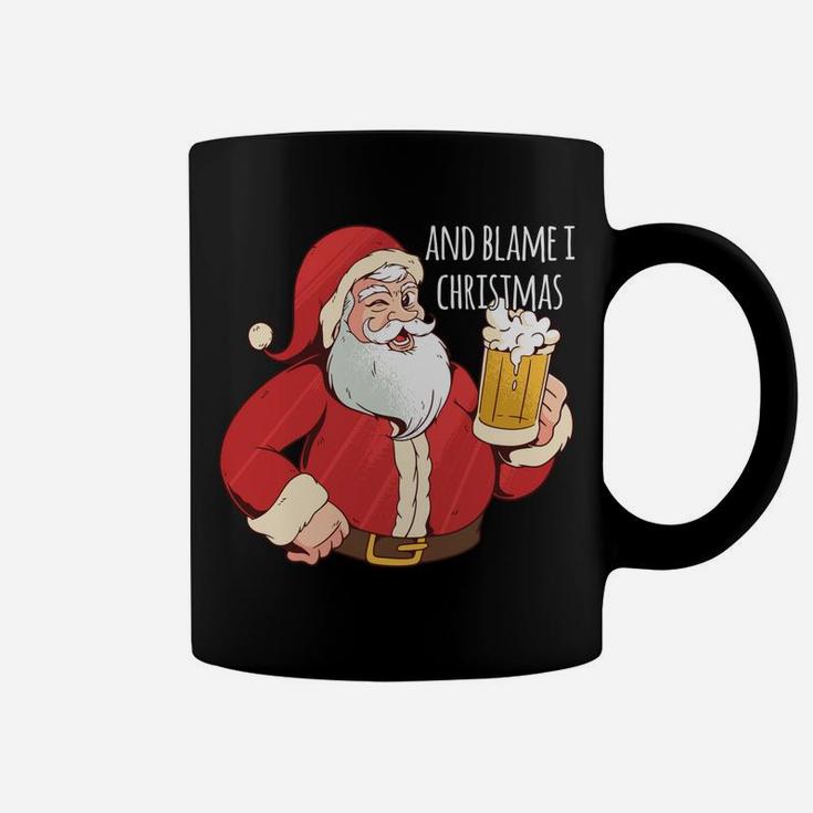 Funny Santa Clause Let's Get Fat And Drunk Funny Christmas Coffee Mug