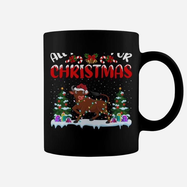 Funny Santa Hat All I Want For Christmas Is A Buffalo Coffee Mug