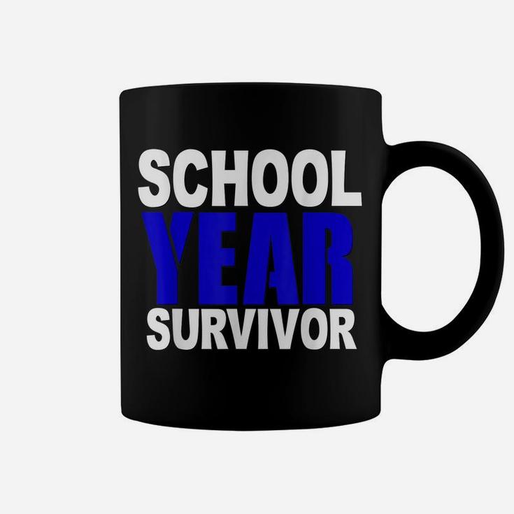 Funny School Year Survivor Shirt Teacher Kids Graduation Coffee Mug