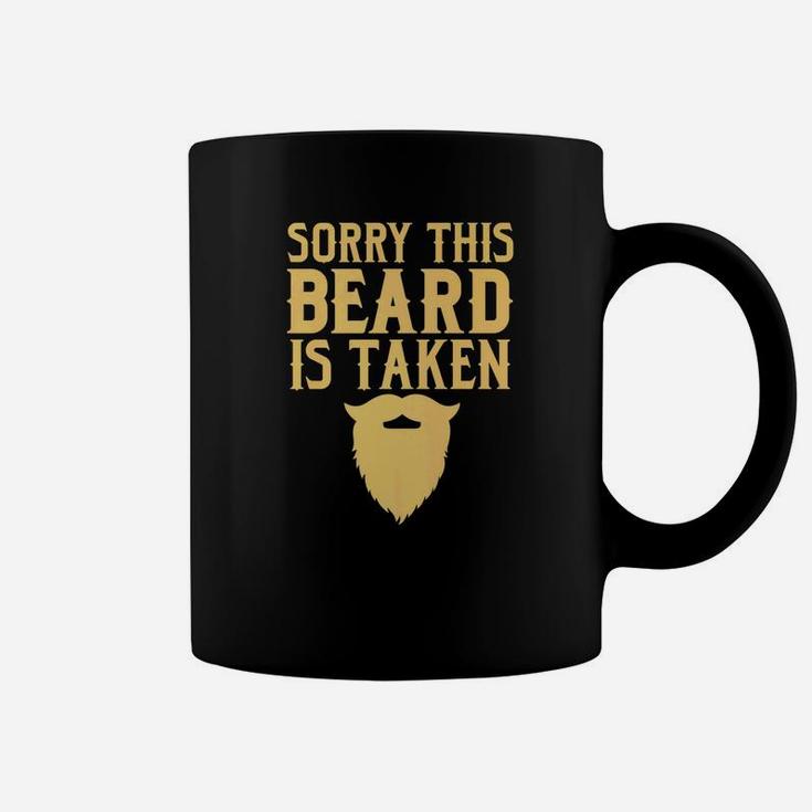 Funny Sorry This Beard Is Taken Valentines Day Gift Coffee Mug