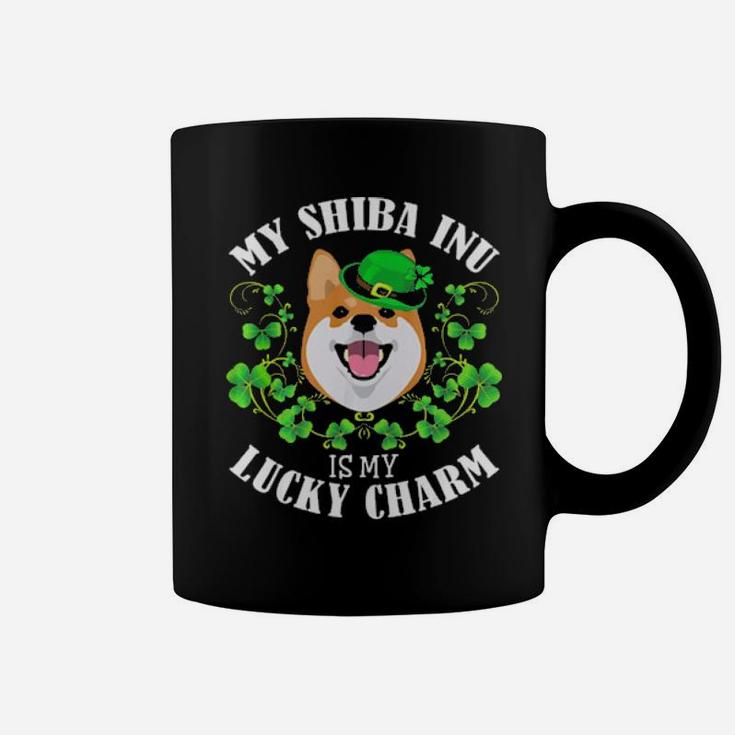 Funny St Patricks Day My Shiba Inu Is My Lucky Charm Coffee Mug