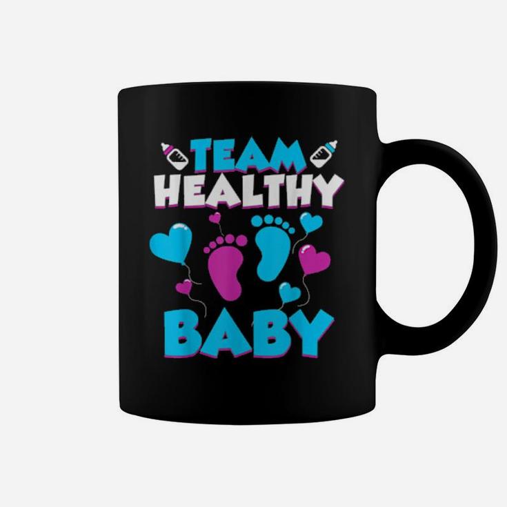 Funny Team Healthy Baby Cute Gender Reveal Party Coffee Mug