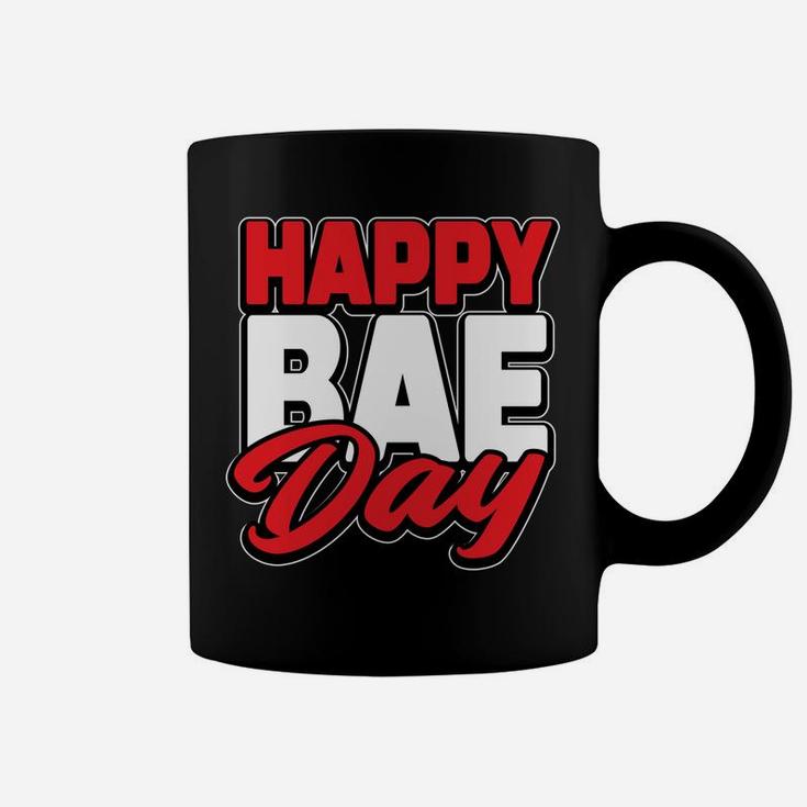 Funny Valentines Day Happy Bae Day  Bae Coffee Mug