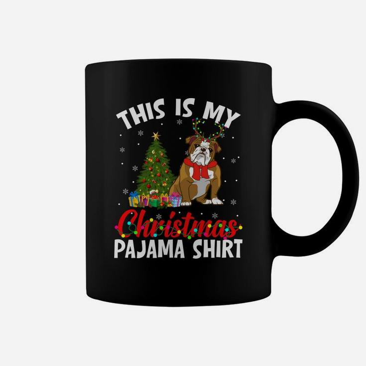 Funny Xmas This Is My Christmas English Bulldog Pajama Coffee Mug