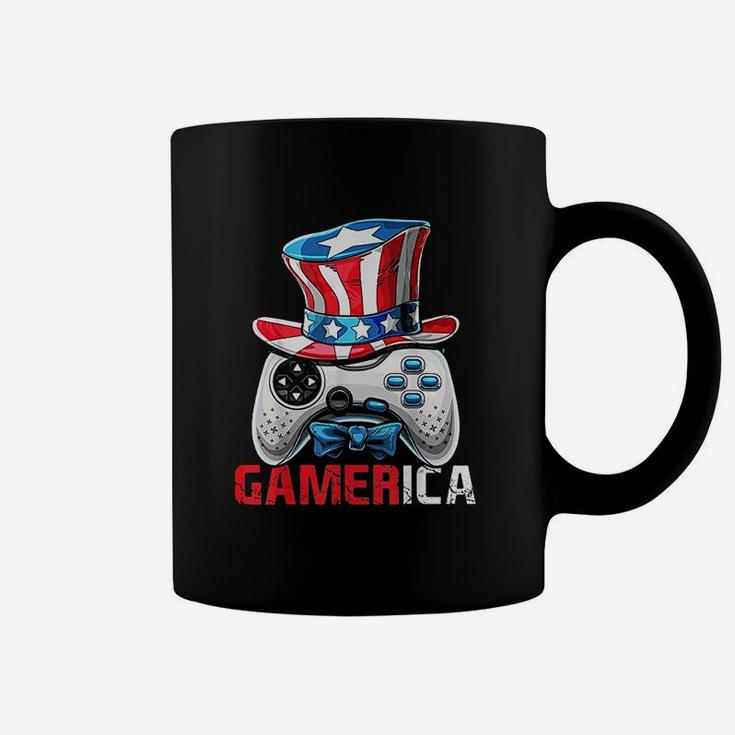 Gamerica 4Th Of July Video Game American Flag Coffee Mug