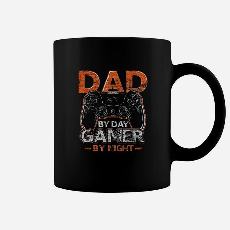Gaming Gift Dad By Day Gamer By Night Dad Jokes Coffee Mug