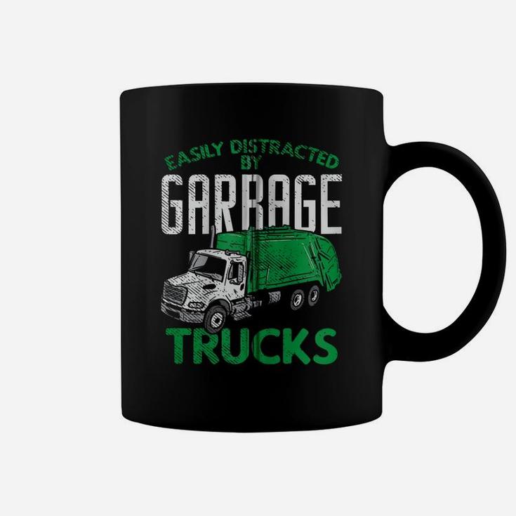 Garbage Dump Truck Excavator I Funny Easily Distracted Gift Zip Hoodie Coffee Mug