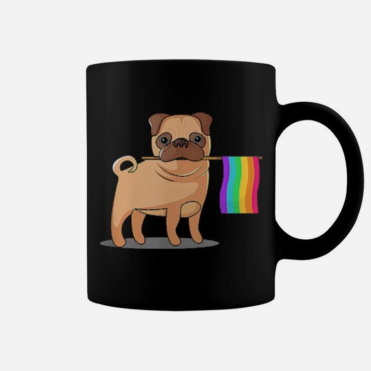 Gay Pride Flag Pug Lgbt Pride Coffee Mug