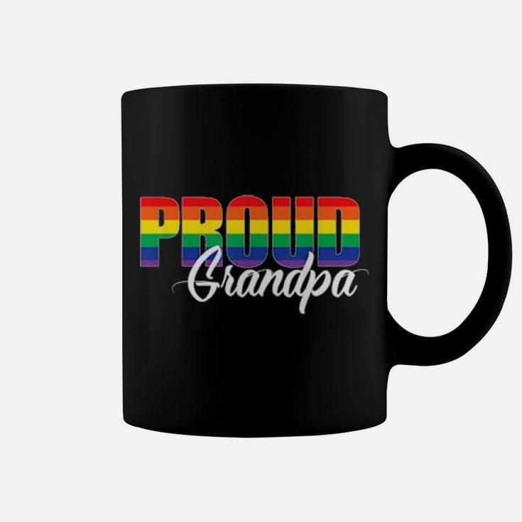Gay Pride Shirt Proud Grandpa Lgbt Ally For Family Rainbow Coffee Mug