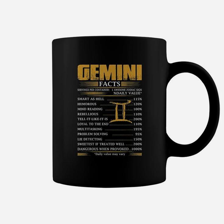 Gemini Facts Servings Per Container Zodiac Coffee Mug