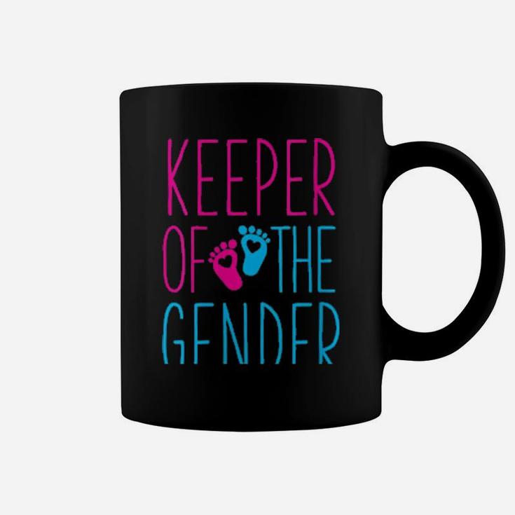 Gender Reveal Keeper Of The Gender Gender Reveal Coffee Mug