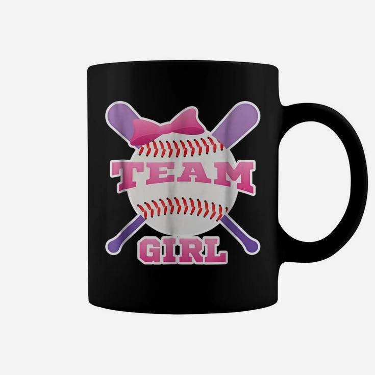 Gender Reveal Party | Team Girl, Pink Baseball T Shirt Coffee Mug