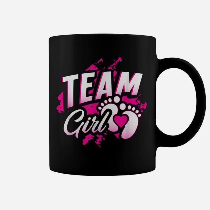 Gender Reveal Team Girl Baby Shower Party Gift Pink Blue Coffee Mug