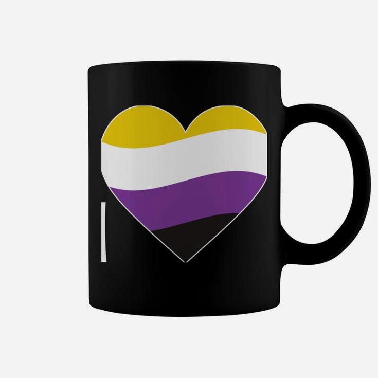 Genderfluid 'Love' | Agender Gift For Non-Binary Pride Flag Coffee Mug