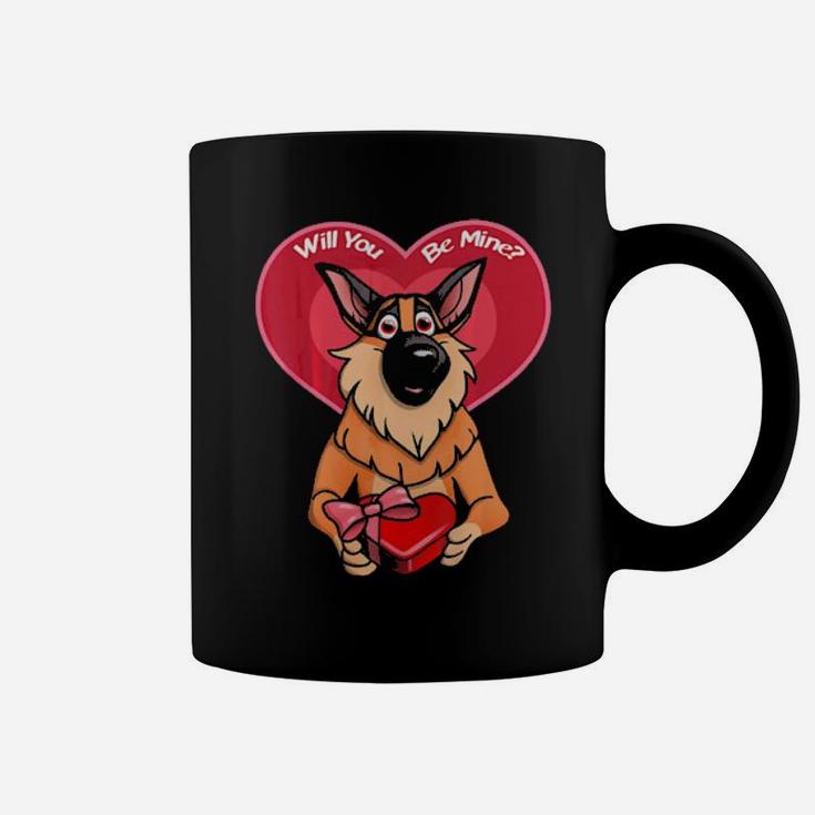 German Shepherd Valentine Coffee Mug